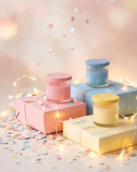 Birthday candle gift set